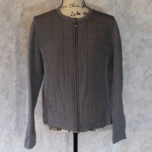 Croft & Barrow, Quilted, Zip-Up Cardigan - L